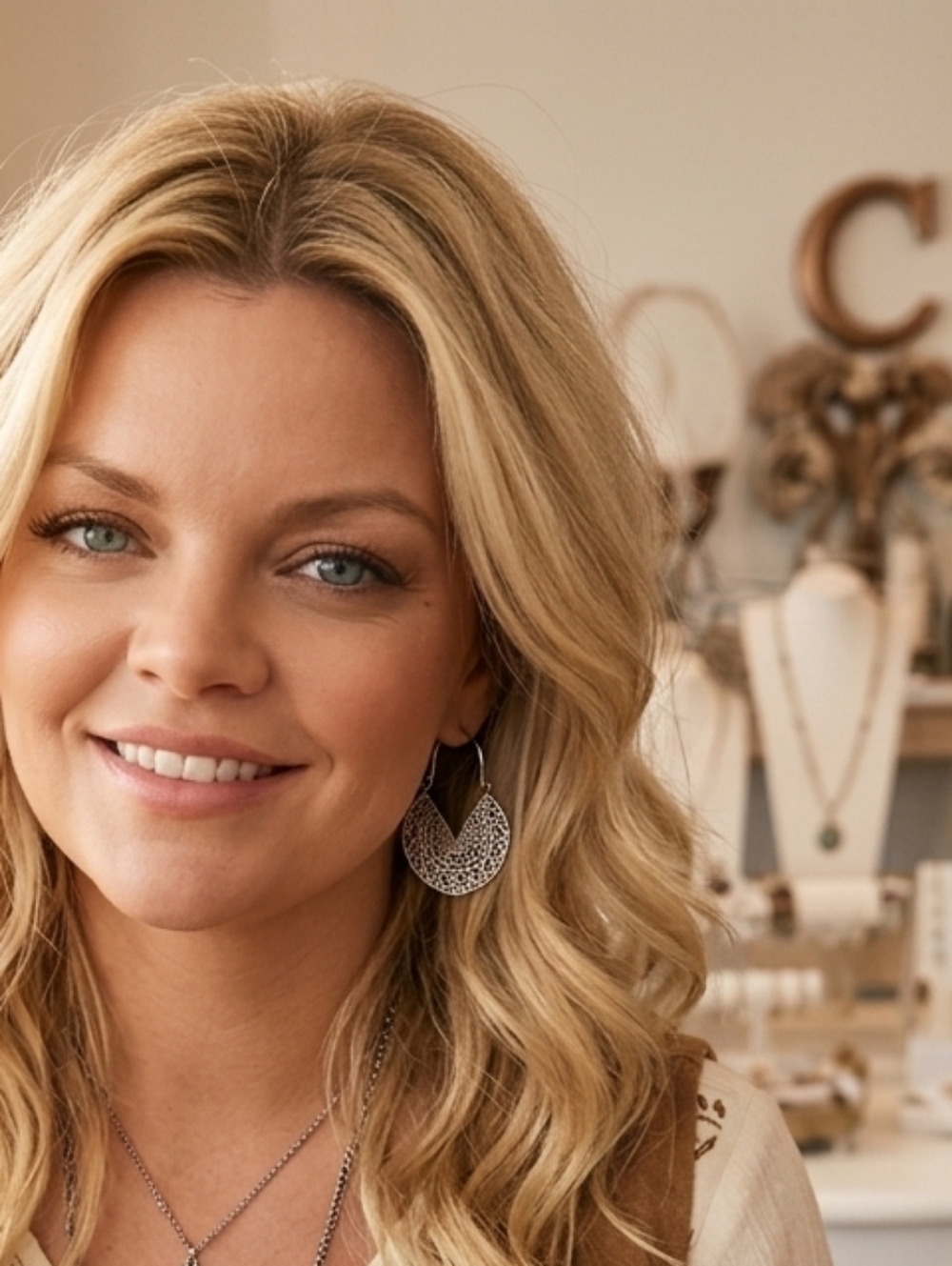 Plunder- Boho, Brass Filigree Crescent Drop Earrings